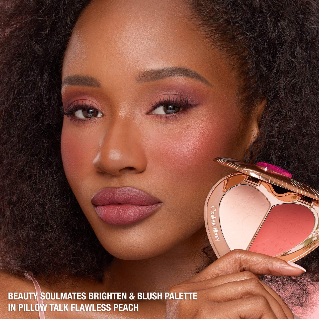 Pre Venta: Charlotte Tilbury | Pillow Talk Beauty Soulmates Airbrush Flawless Finish Brightening and Blush Powder Palette