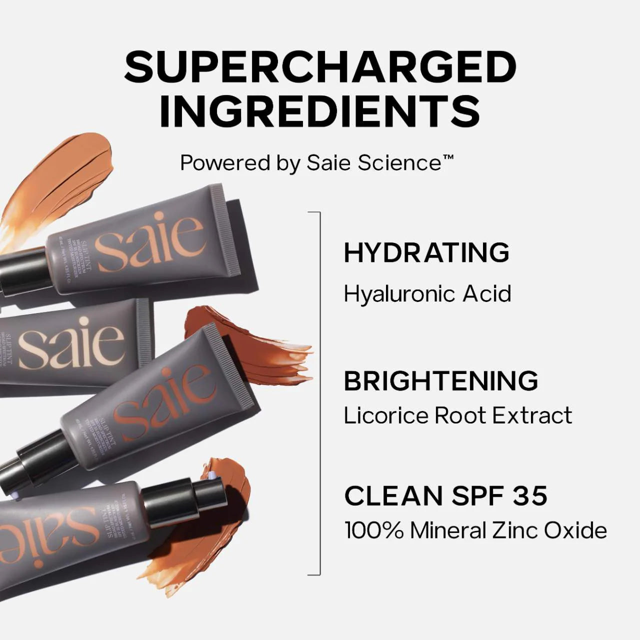 Pre Venta: Saie | Slip Tint – Lightweight Tinted Moisturizer with Mineral Zinc SPF 35 and Hyaluronic Acid