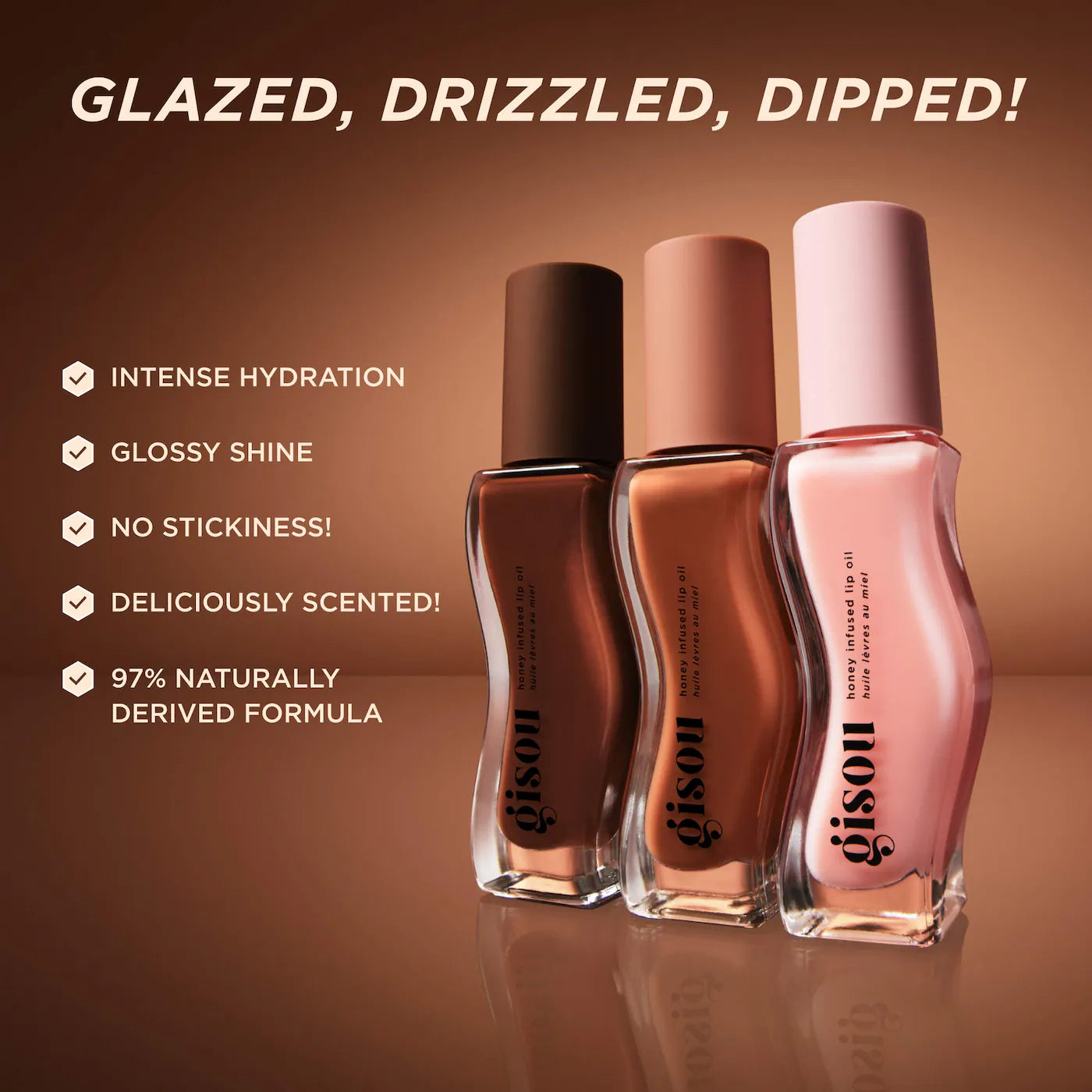 Pre Venta: Gisou | Honey Infused Hydrating Lip Oil | Vanilla Glaze
