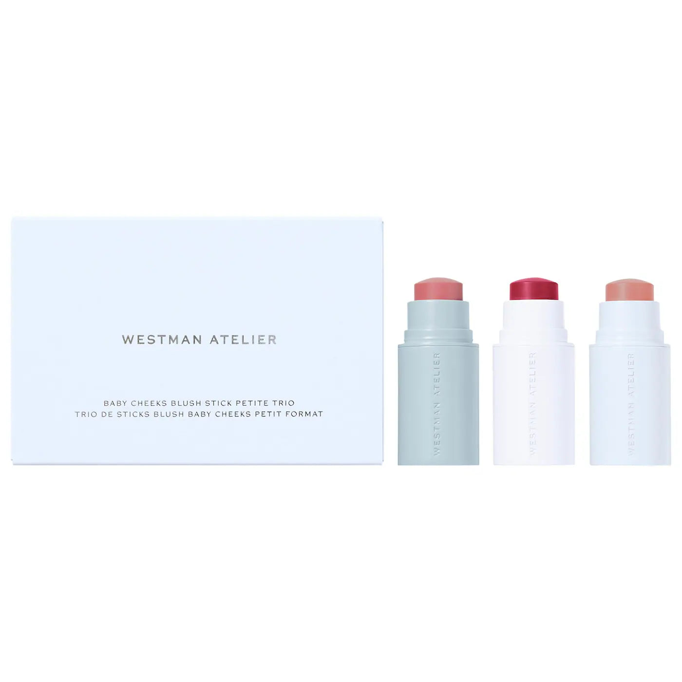 Pre Venta: Westman Atelier | Mini Baby Cheeks Lip + Cheek Cream Blush Stick Trio Gift Set