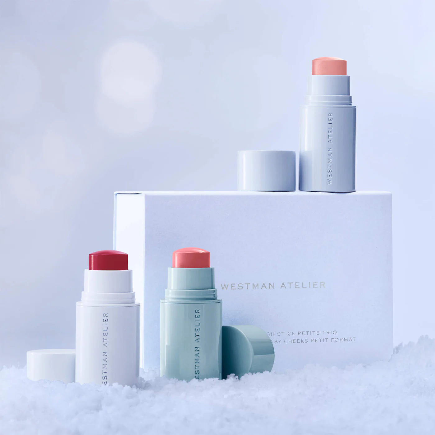 Pre Venta: Westman Atelier | Mini Baby Cheeks Lip + Cheek Cream Blush Stick Trio Gift Set