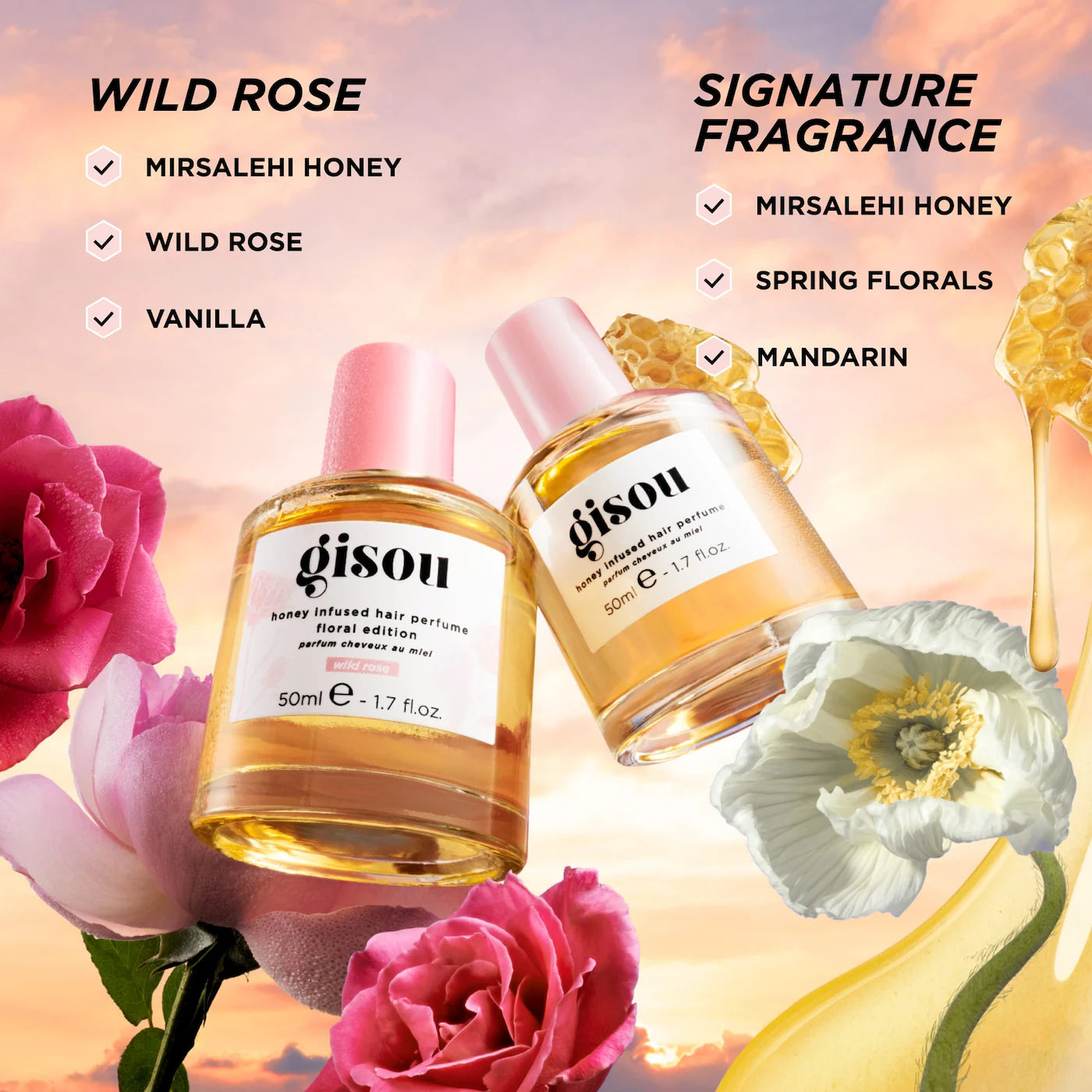 Pre Venta: Gisou | Wildflower Honey Infused Hair Perfume
