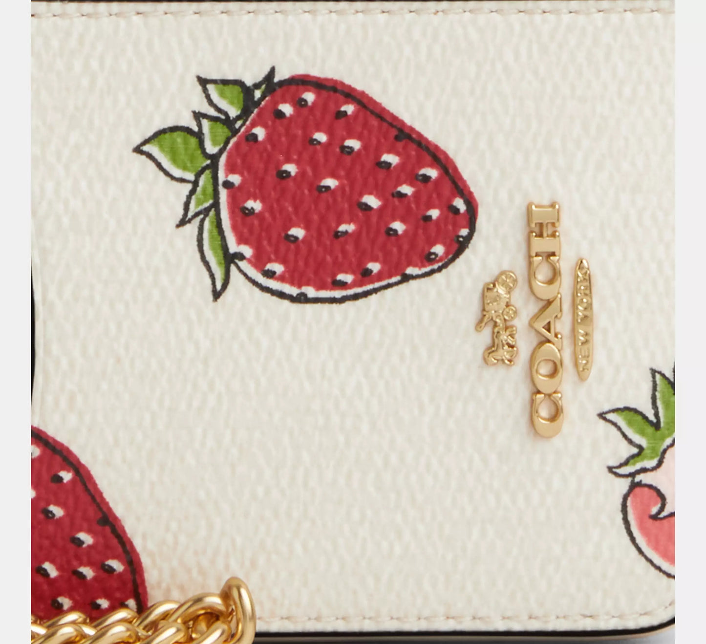 Pre Venta: Coach | Zip Card Case With Strawberry Print
