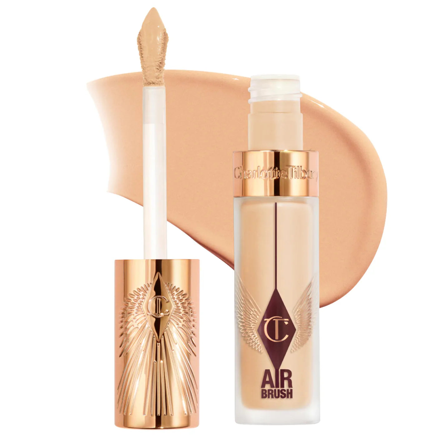 Pre Venta: Charlotte Tilbury | Airbrush Flawless Crease-Proof Long-Wear Blur Concealer with Hyaluronic Acid