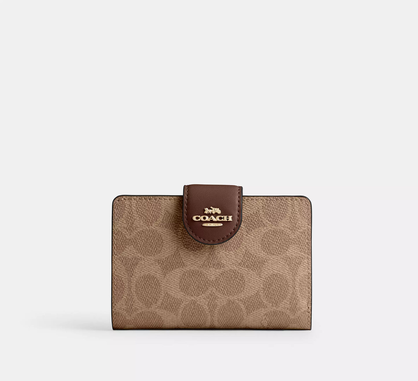 Pre Venta: C0ach | Medium Corner Zip Wallet In Signature Canvas