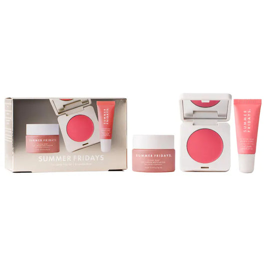 Pre Venta: Summer Fridays | The Dewy Pink Set with mini Lip Butter Balm in Pink Sugar
