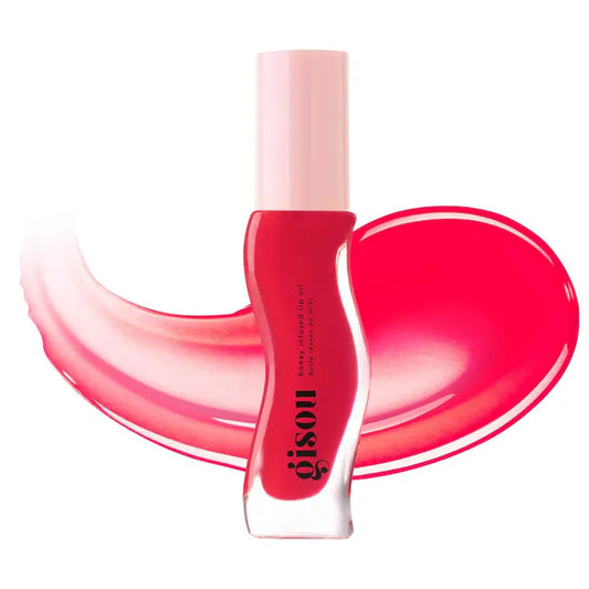 Pre Venta: Gisou | Honey Infused Hydrating Lip Oil | Strawberry Sorbet | Sheer Pinky Red