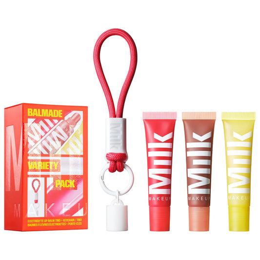 Pre Venta: Milk Makeup | Balmade Variety Pack Hydrating Lip Balm & Keychain Gift Set