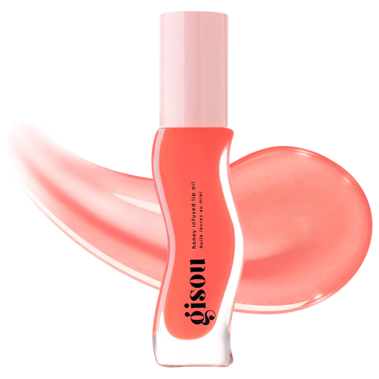 Pre Venta | Gisou | Honey Infused Hydrating Lip Oil | Bee-llini Peach - sheer soft peach