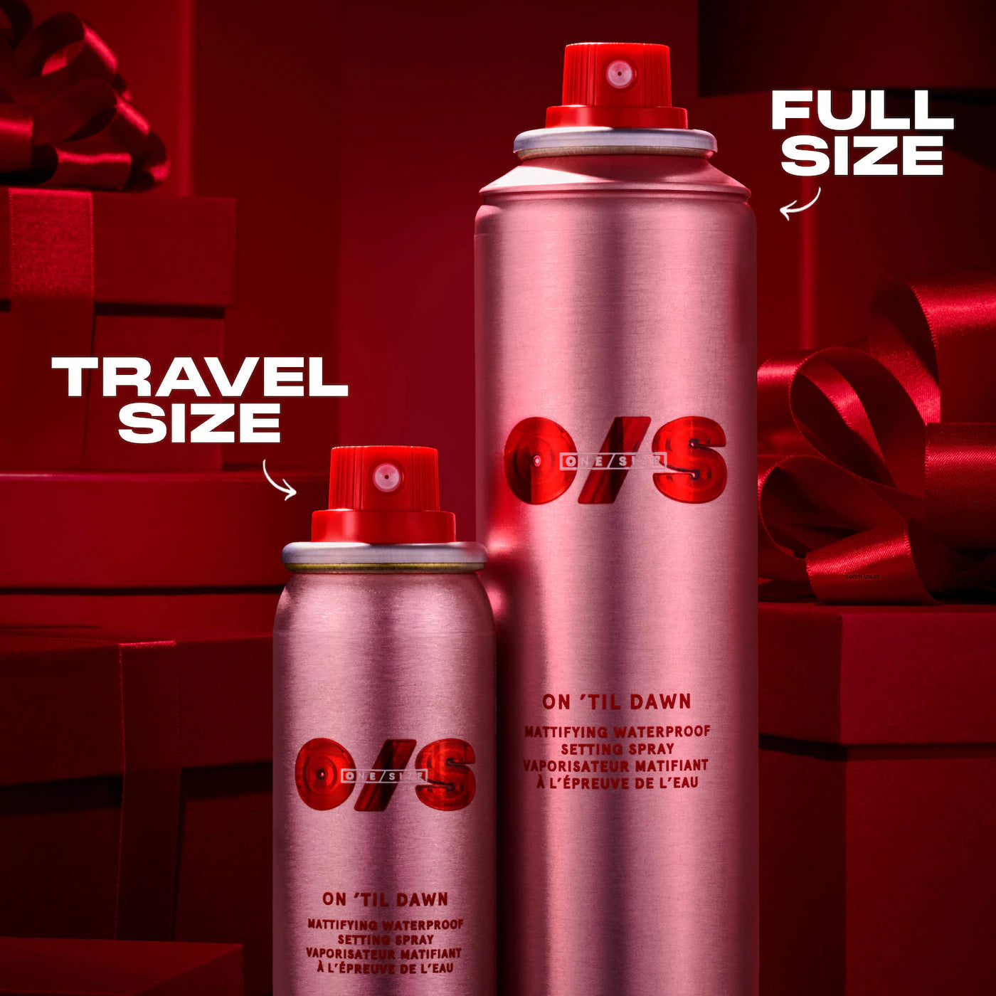 Pre Venta: ONE/SIZE by Patrick Starrr | On 'Til Dawn Mattifying Waterproof Setting Spray Big & Bitty Duo