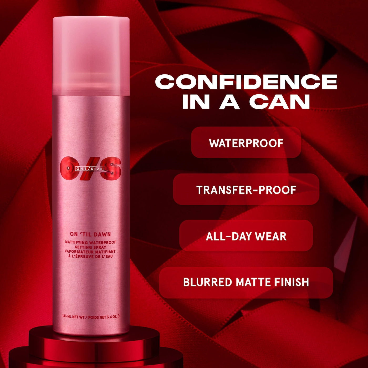 Pre Venta: ONE/SIZE by Patrick Starrr | On 'Til Dawn Mattifying Waterproof Setting Spray Big & Bitty Duo