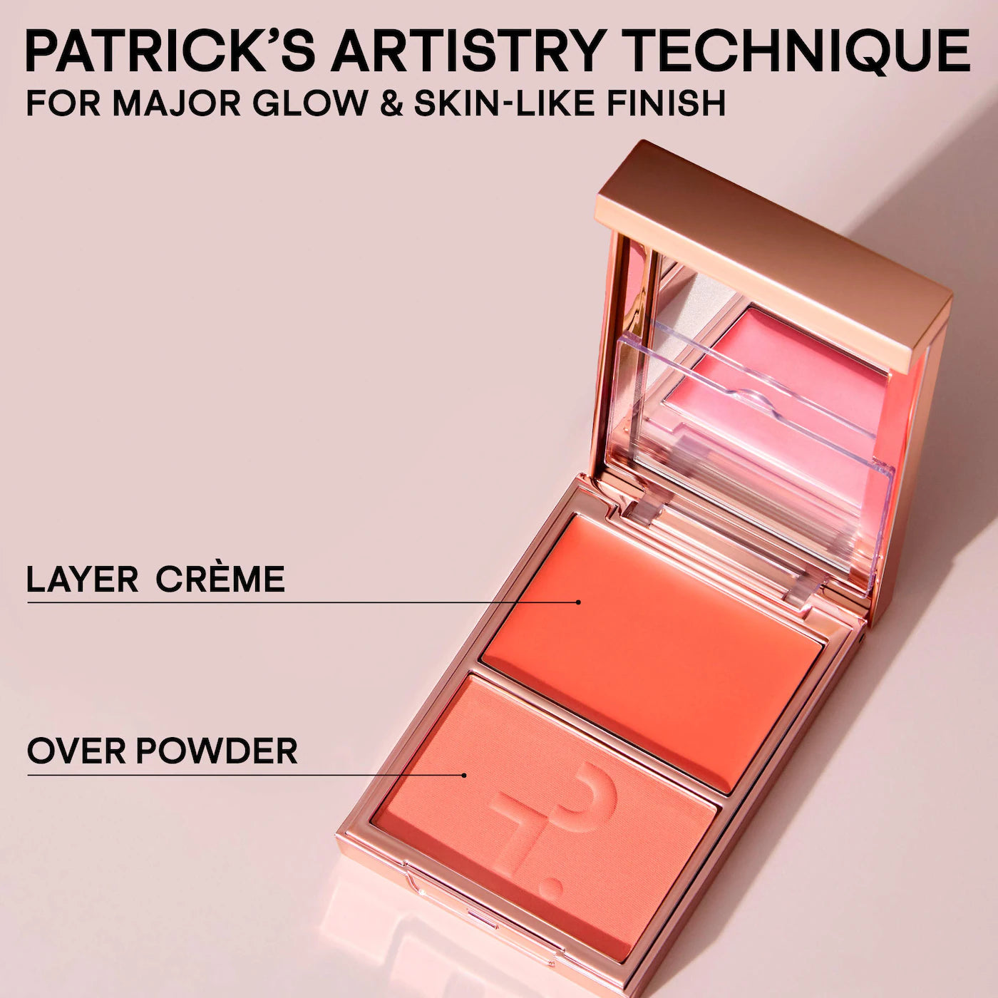Pre Venta: Patrick Ta | Mini Must-Have Major Headlines Double-Take Crème & Powder Blush Duo Set