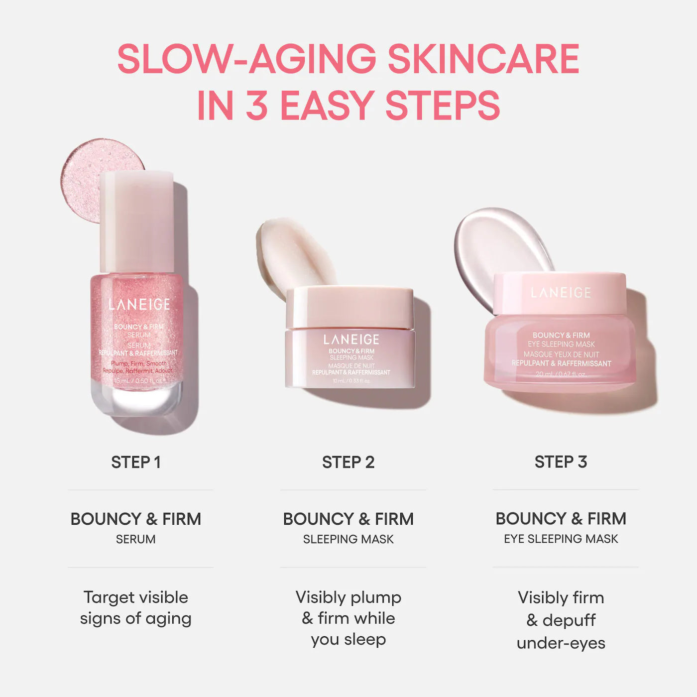 Pre Venta: Laneige | Bouncy Skin On the Go Set for Plumping and Firming