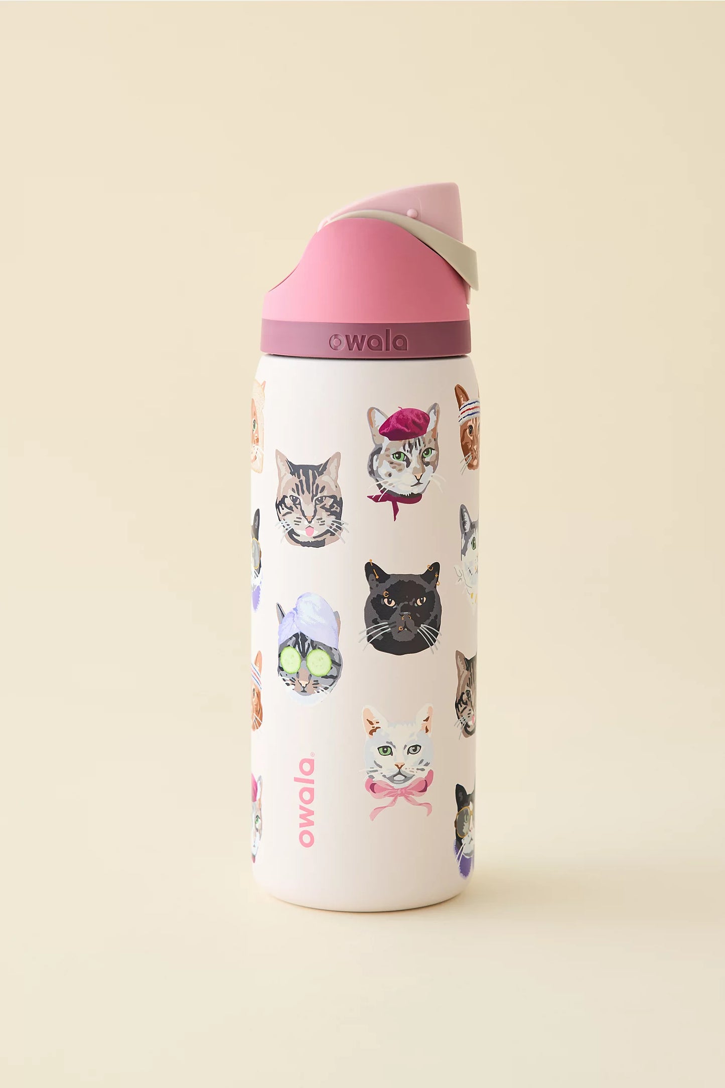 Pre Venta: Owala UO Exclusive Cat Collage FreeSip 32 oz Water Bottle
