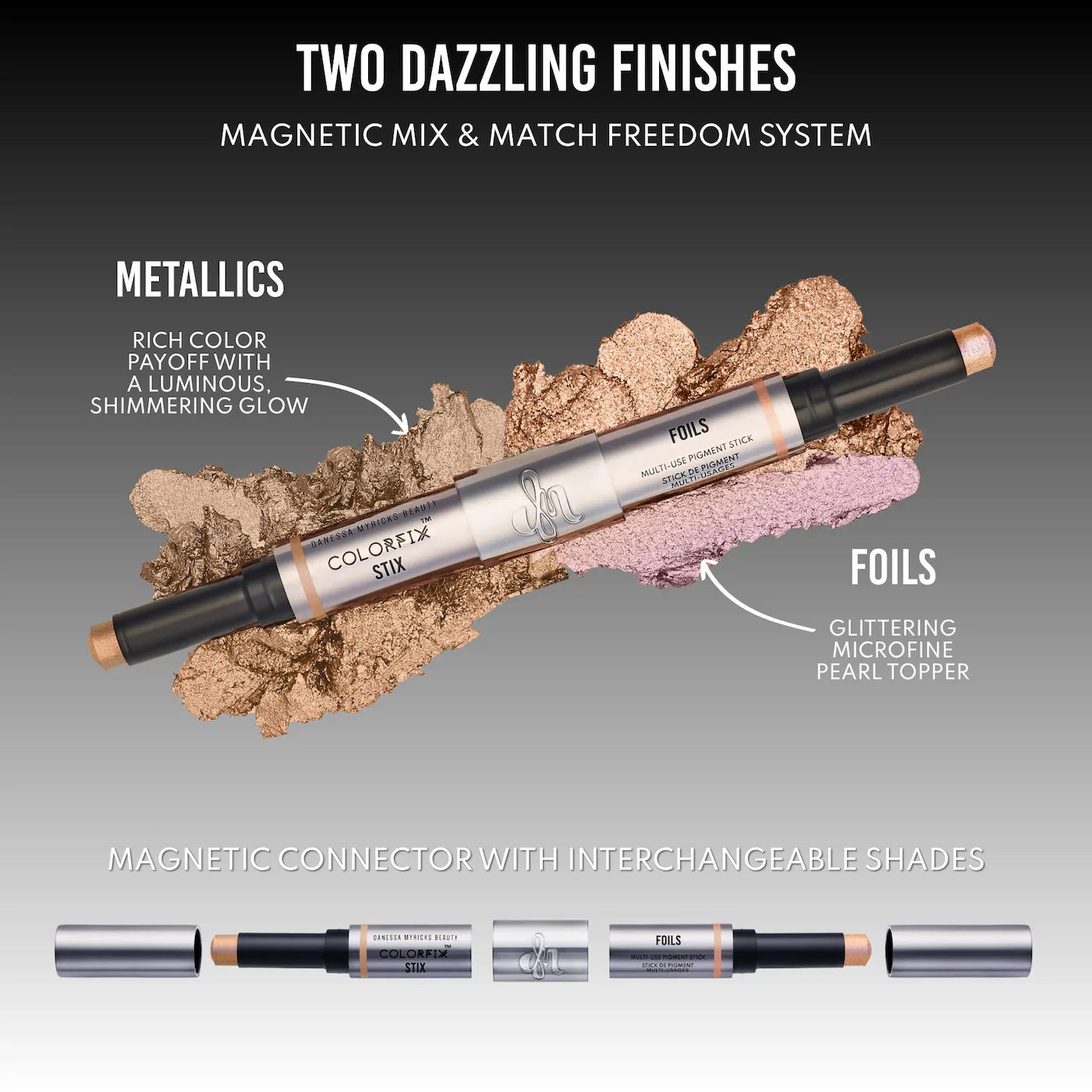 Pre Venta: Danessa Myricks Beauty | Colorfix Stix - Multi-Use Pearl Pigment Stick for Eye, Cheek & Lip