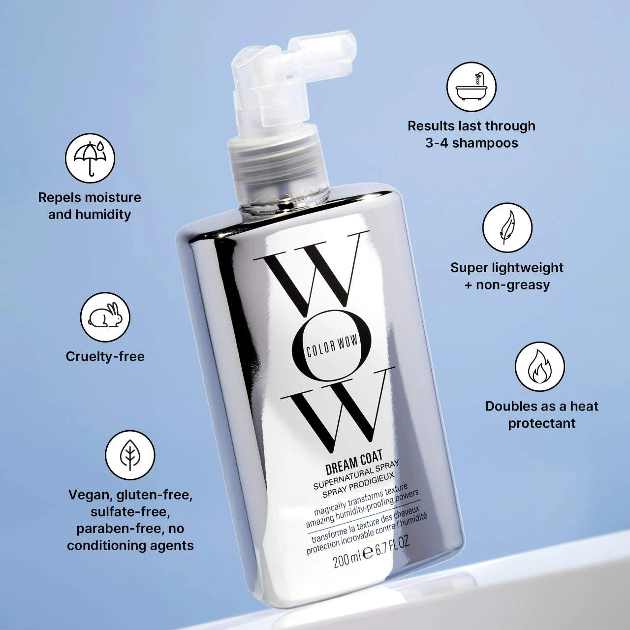 Pre Venta: Color Wow | Dream Coat Supernatural Treatment Spray for Frizzy Hair