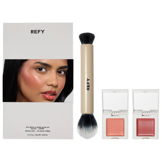Pre Venta: Refy | Cream Blush Duo with Duo Face Brush Gift Set