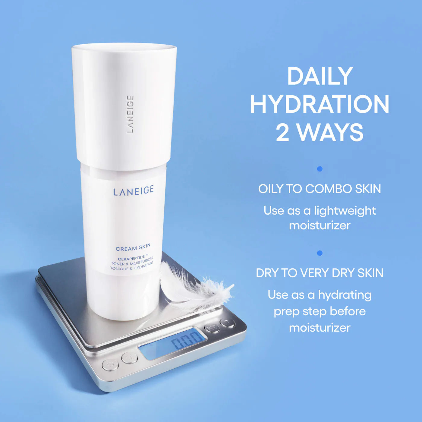 Pre Venta: Laneige | Cream Skin Milky Toner with Ceramides & Peptides for Nourishing Hydration