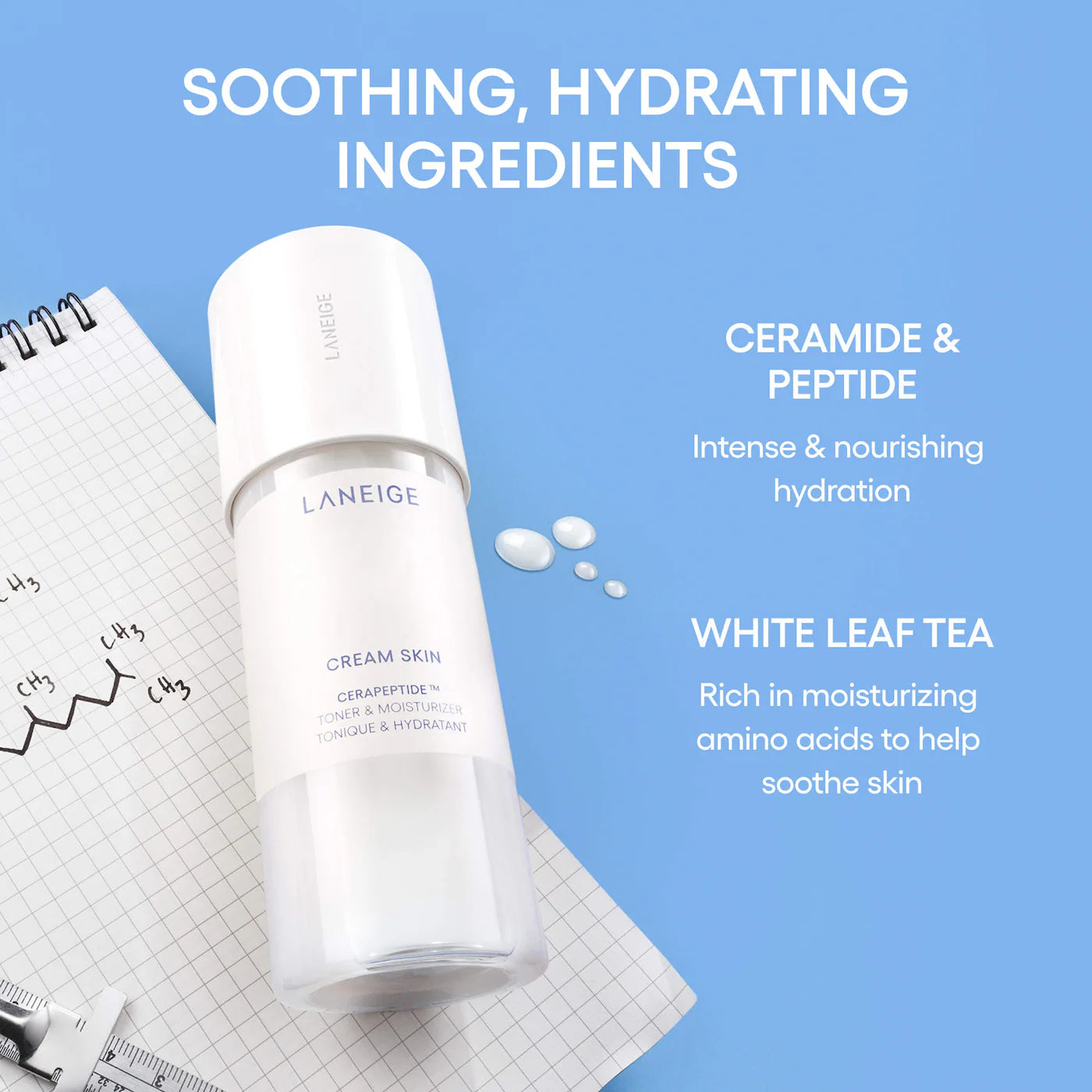 Pre Venta: Laneige | Cream Skin Milky Toner with Ceramides & Peptides for Nourishing Hydration
