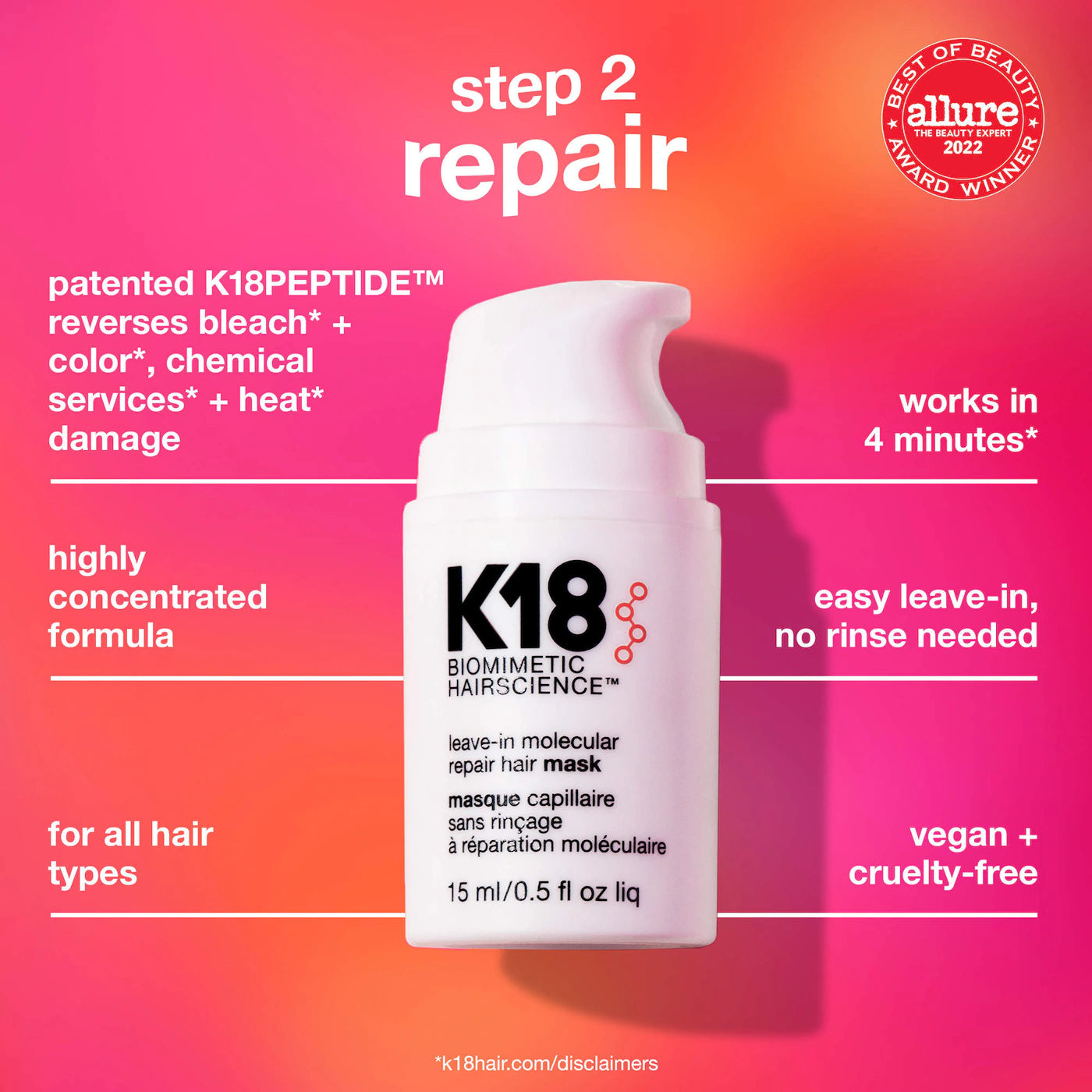 Pre Venta: K18 Biomimetic Hairscience | Damaged Hair Rescue Minis Gift Set