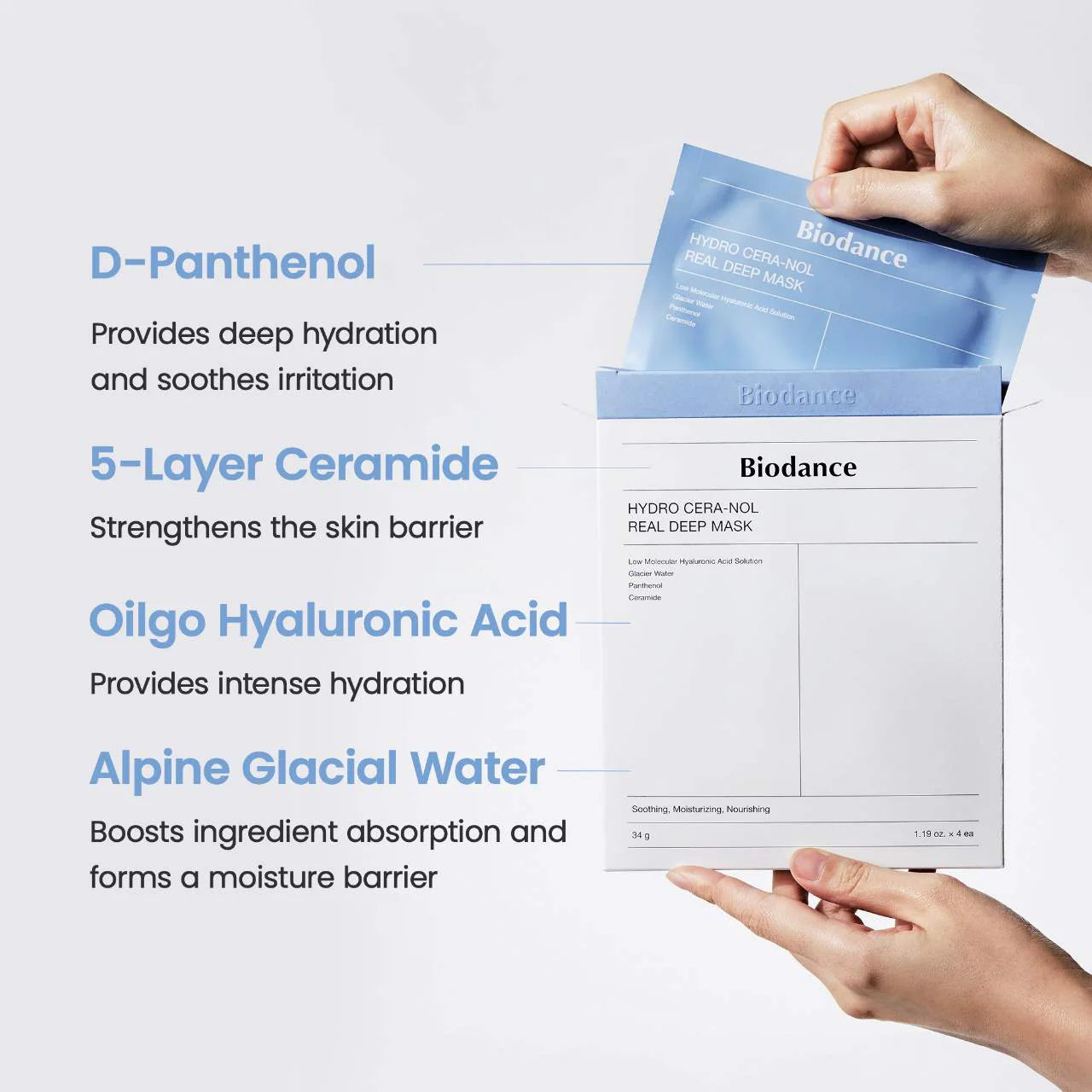 Pre Venta: Biodance | Hydro Cera-nol Real Deep Mask for Dryness Relief & Redness Soothing