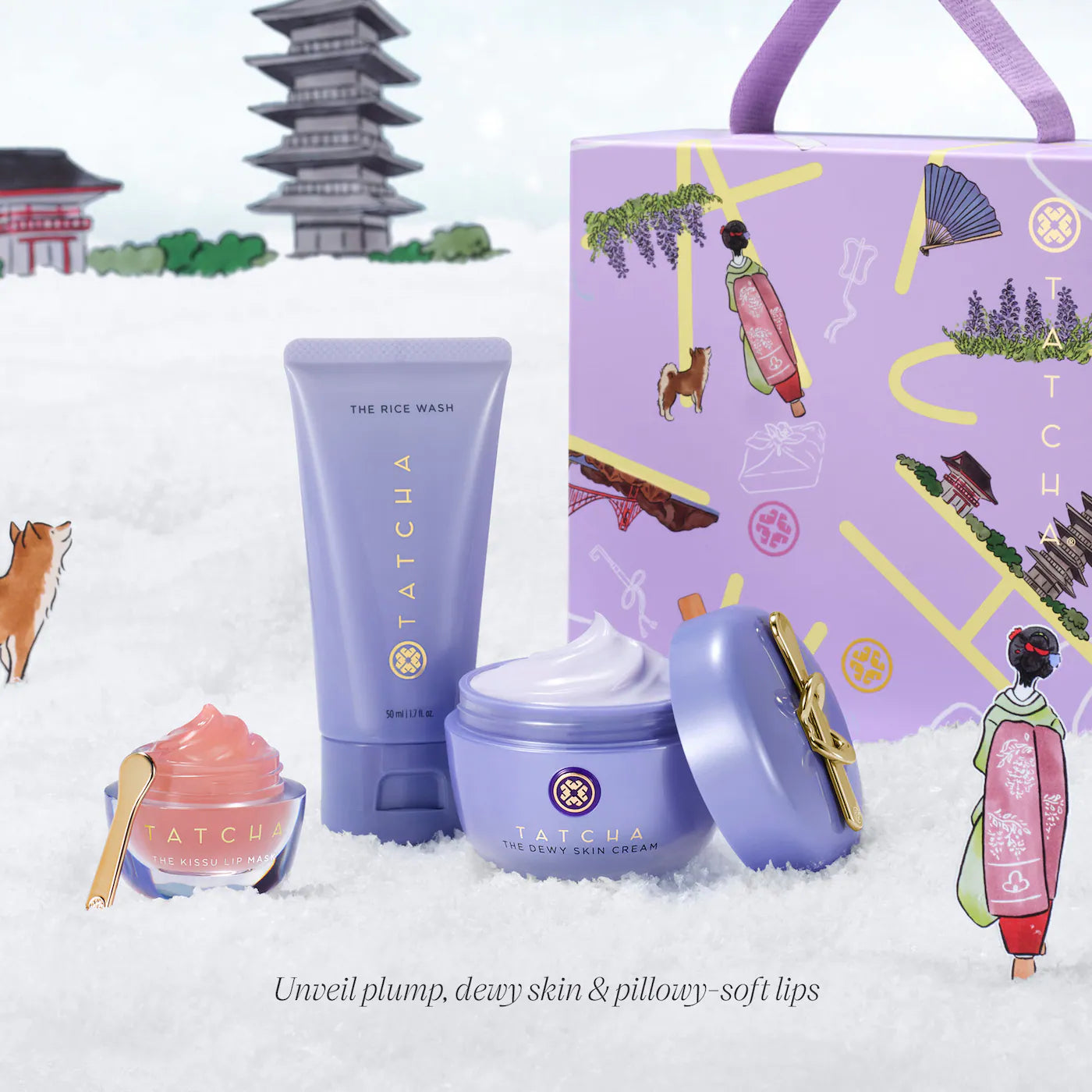Pre Venta: Tatcha | Dewy Skin, Plump Lips Set