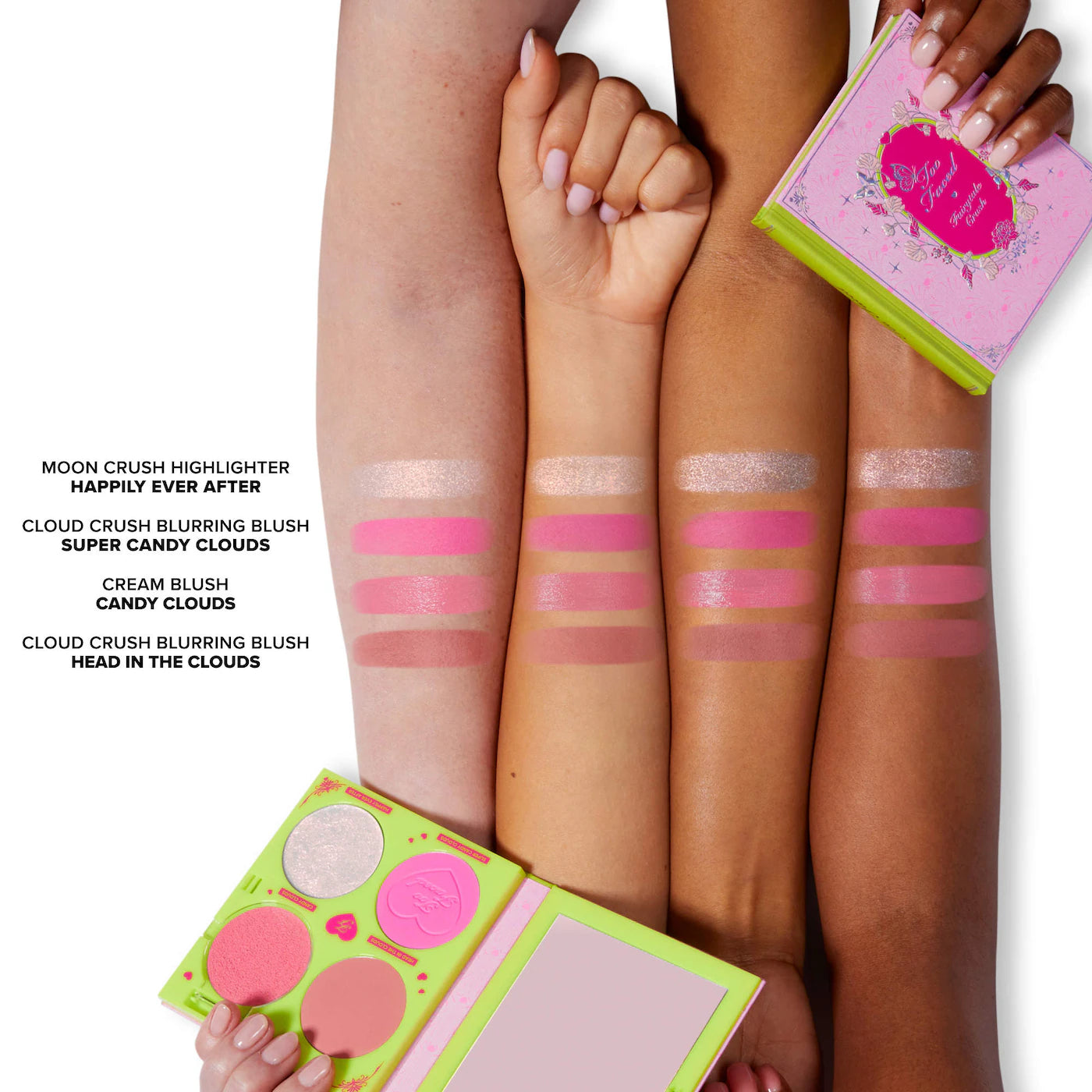 Pre  Venta: Too Faced | Fairytale Crush Blush & Highlighter Palette Makeup Set