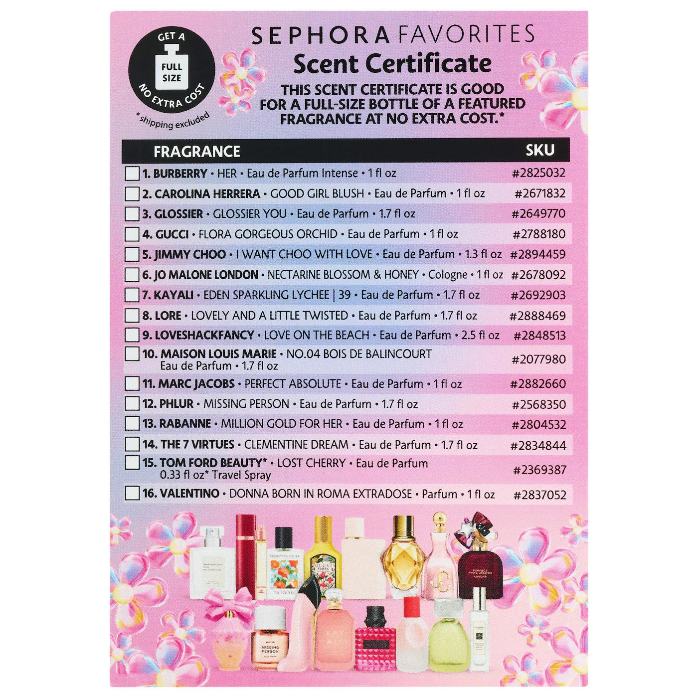 Pre Venta: Sephora Favorites | Flirty Trending Scents Perfume Sampler Set w/ Redeemable Voucher