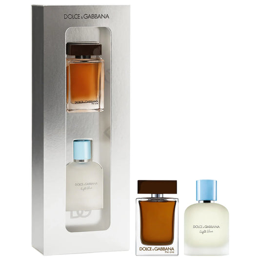 Pre Venta: Dolce&Gabbana | The One for Men Eau de Parfum & Light Blue Eau de Toilette Mini Cologne Duo Set