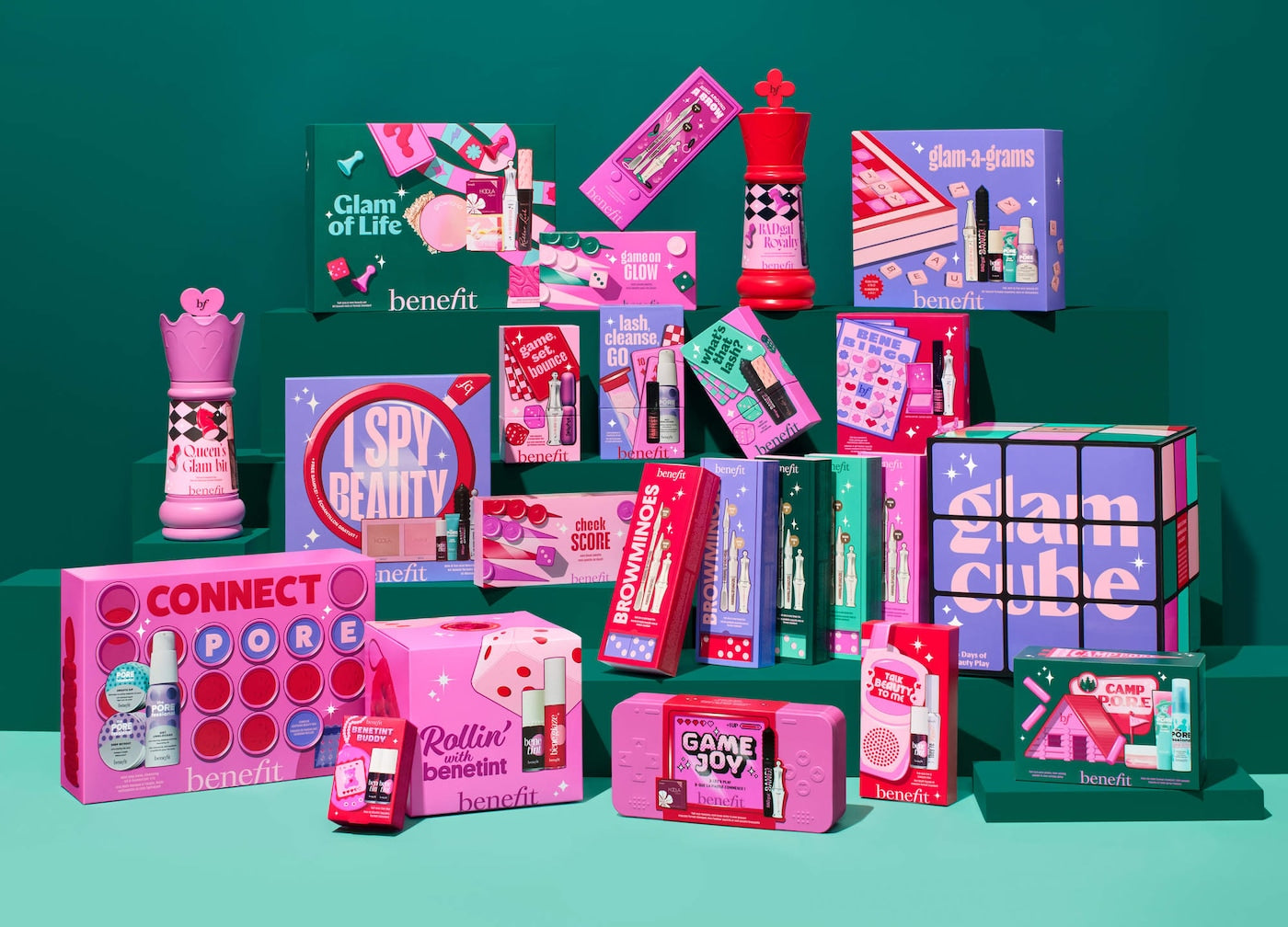 Pre Venta: Benefit Cosmetics | Glam Cube 24-Day Makeup Advent Calendar Gift Set