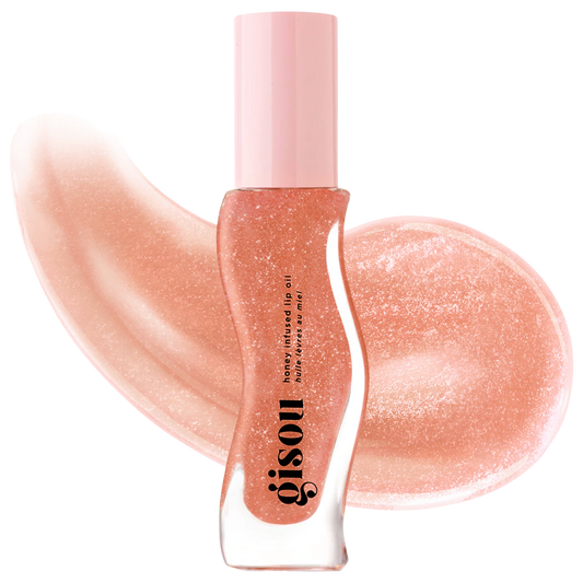 Pre Venta: Gisou | Honey Infused Hydrating Lip Oil | Glazed Plum - sheer nude shimmer