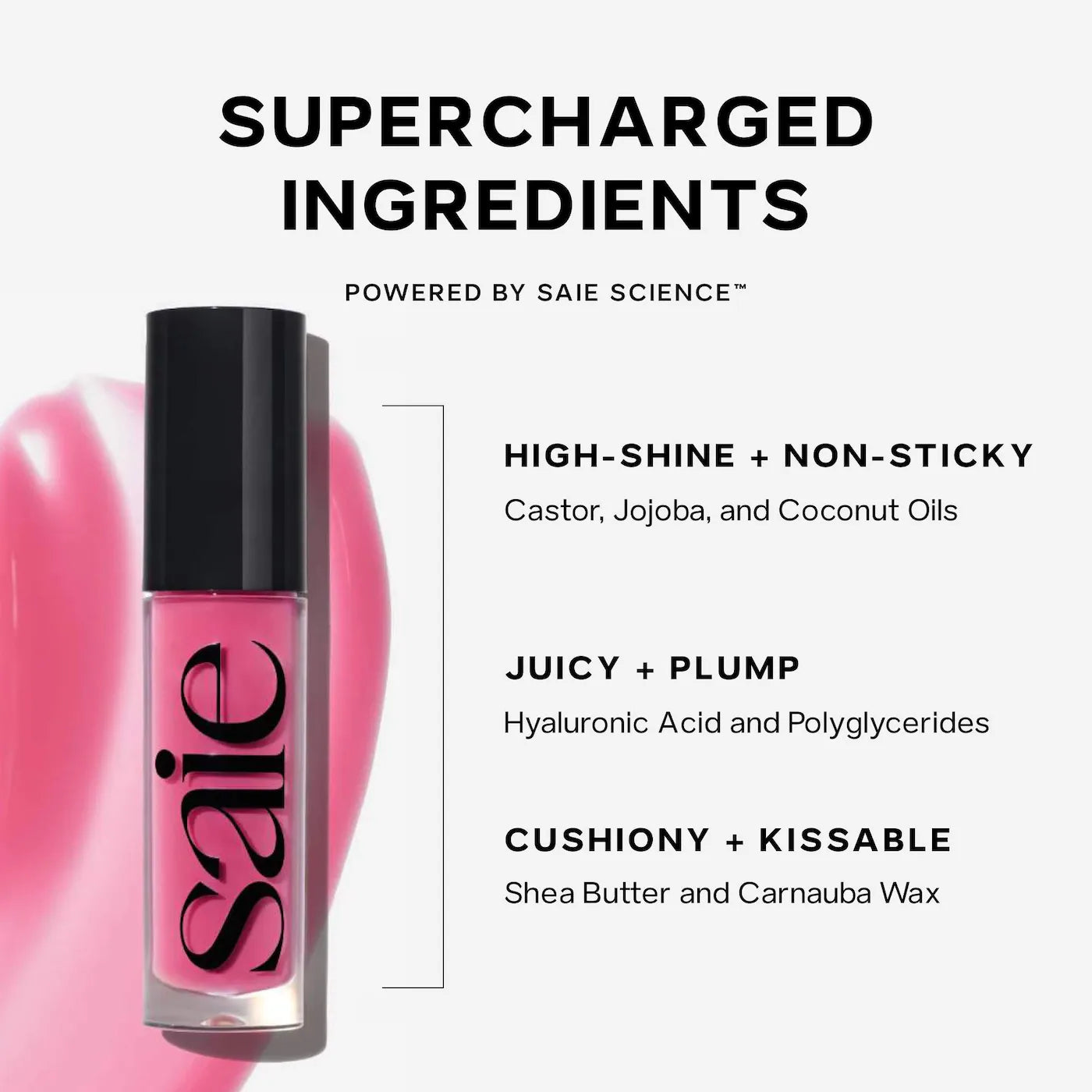 Pre Venta: Saie | Glossybounce High-Shine Hydrating Lip Gloss Oil