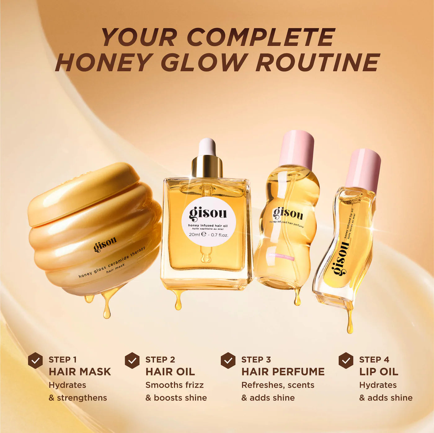 Pre Venta: Gisou | Glow All The Way Hair and Lip Gift Set