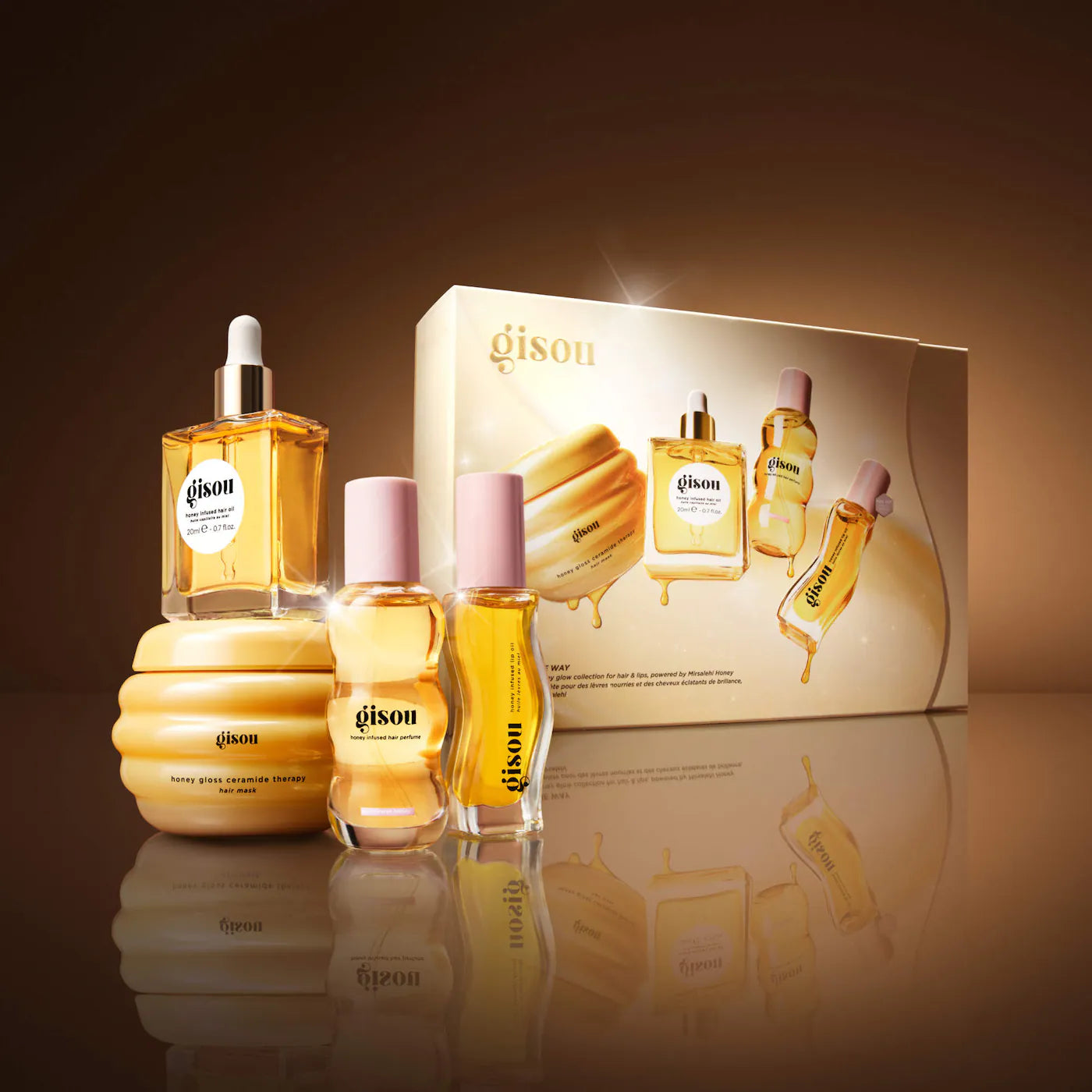 Pre Venta: Gisou | Glow All The Way Hair and Lip Gift Set