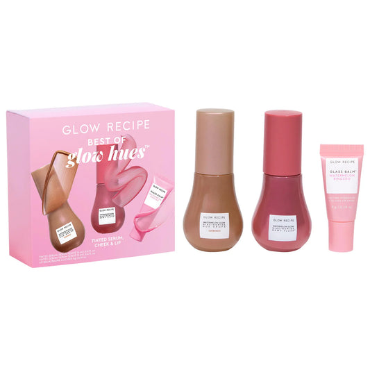 Pre Venta: Glow Recipe | Best of Glow Hues - Tinted Serum, Cheek & Lip Gift Set