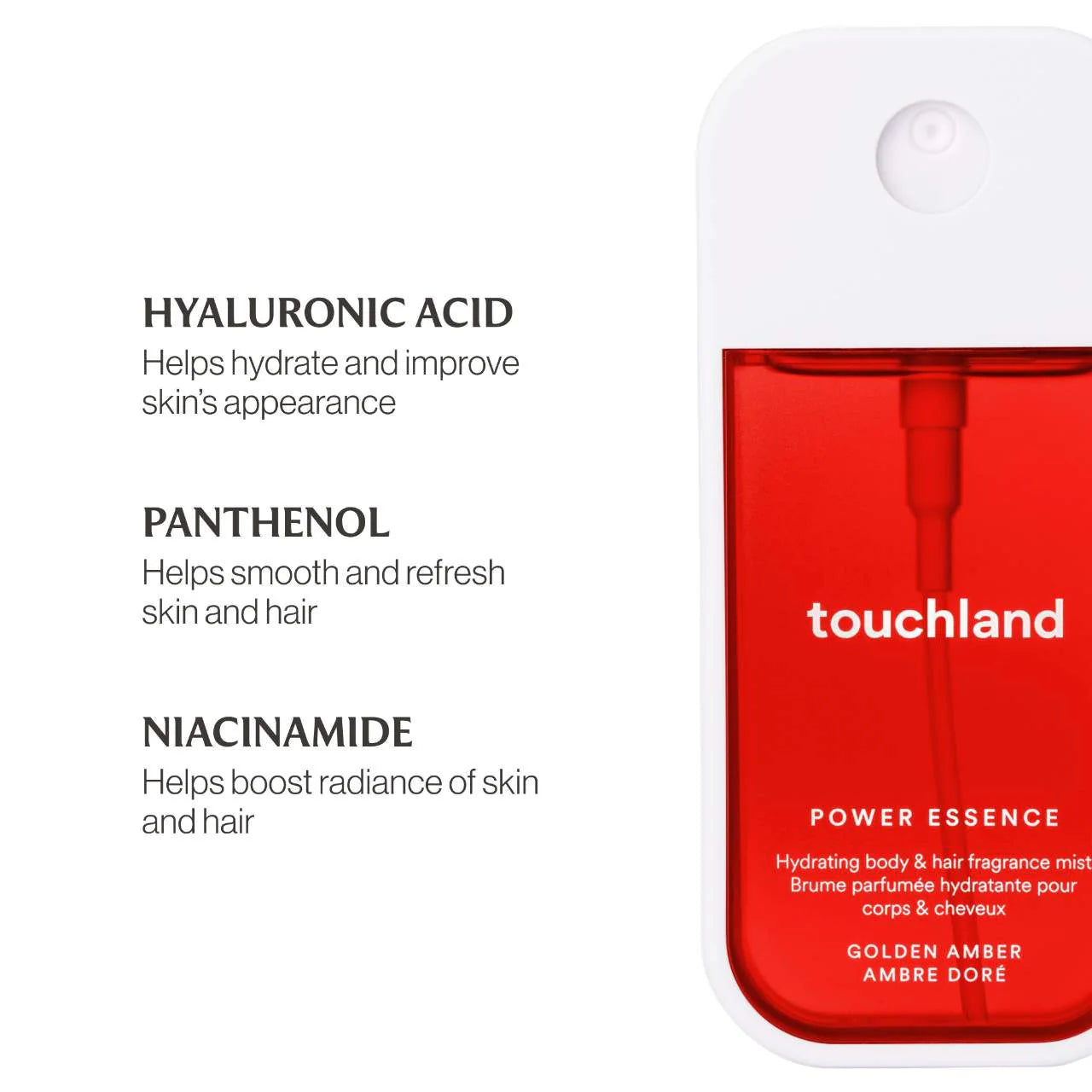 Pre Venta: Touchland | Golden Amber Power Essence Body & Hair Fragrance Mist