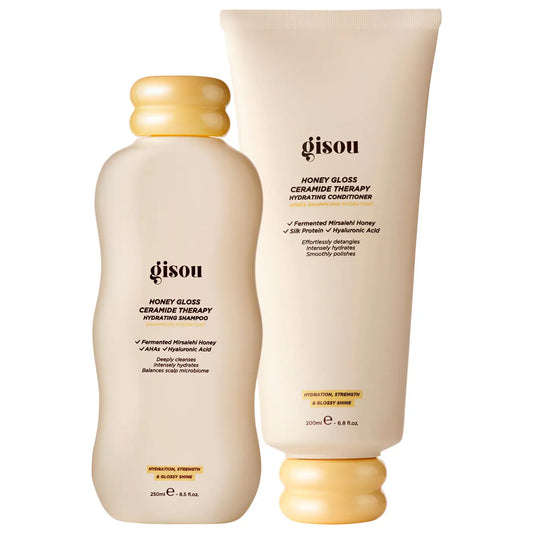 Pre Venta: Gisou | Honey Gloss Ceramide Therapy Hydrating Shampoo & Conditioner Duo