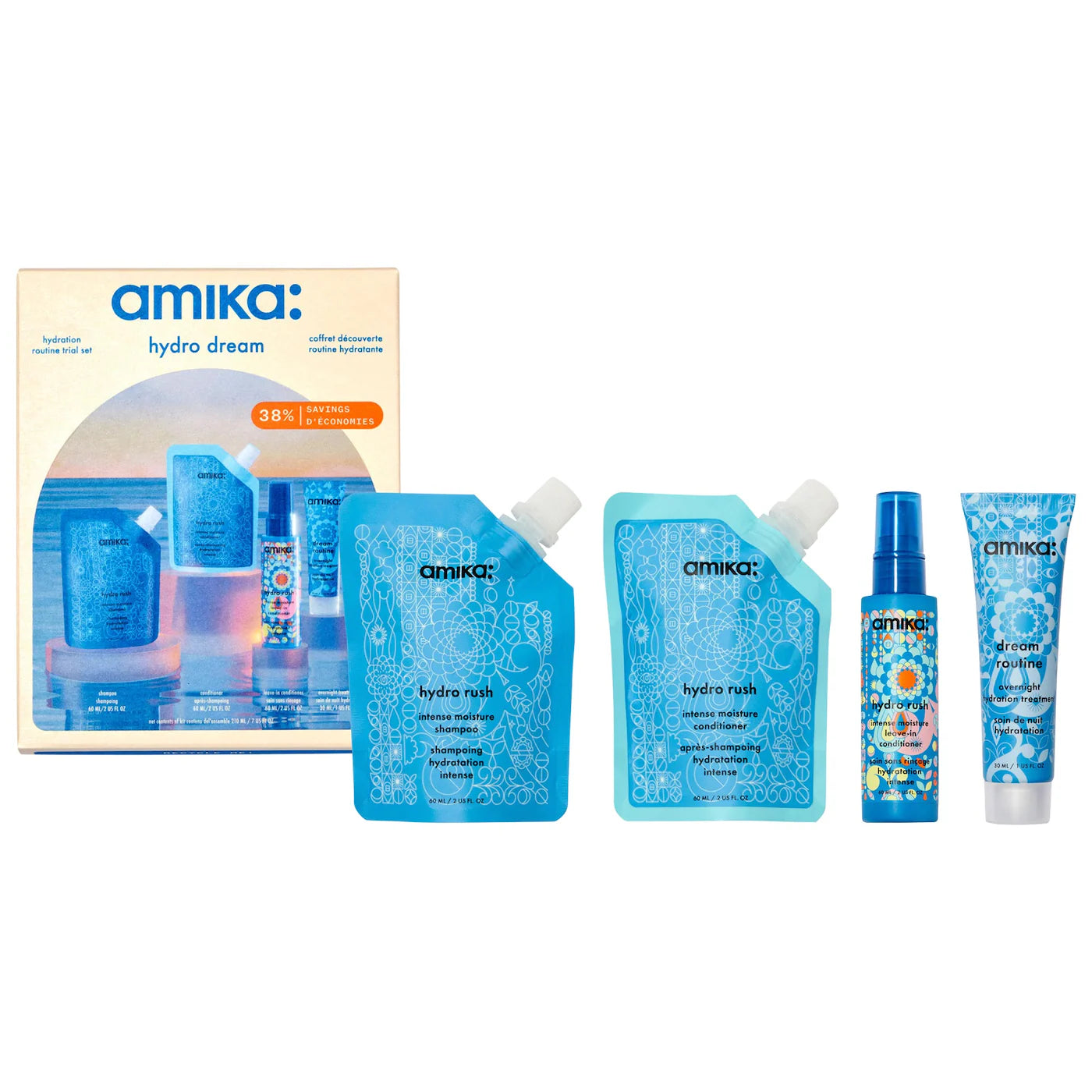 Pre Venta: Amika | Mini Hydro Rush Shampoo & Conditioner Set