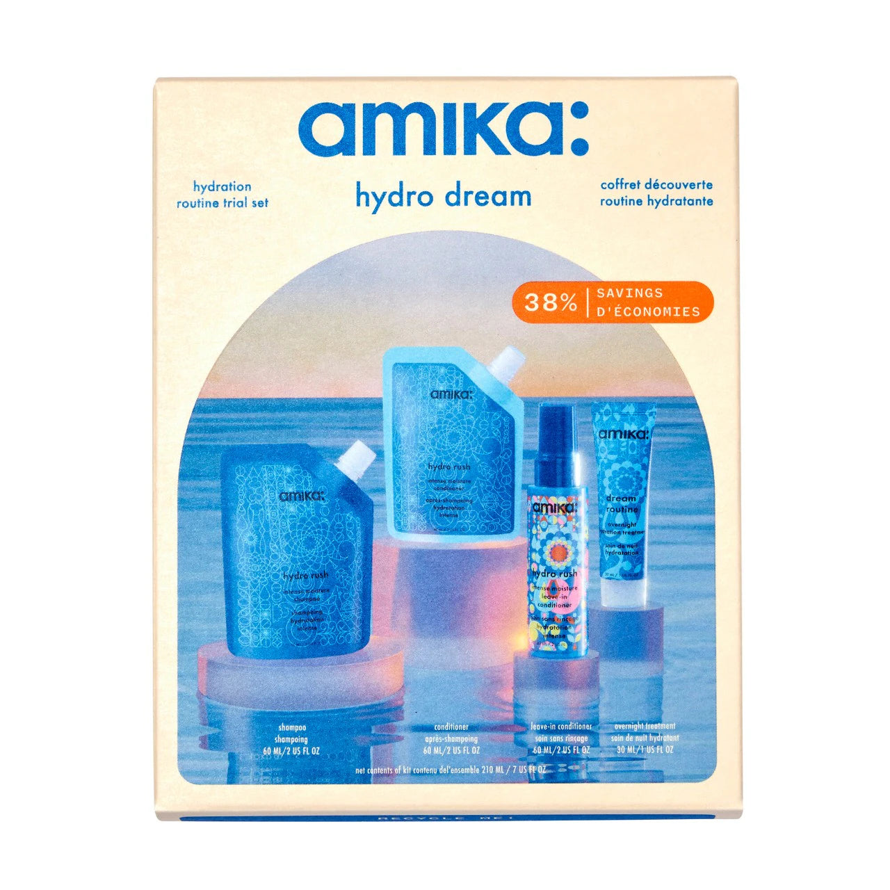 Pre Venta: Amika | Mini Hydro Rush Shampoo & Conditioner Set