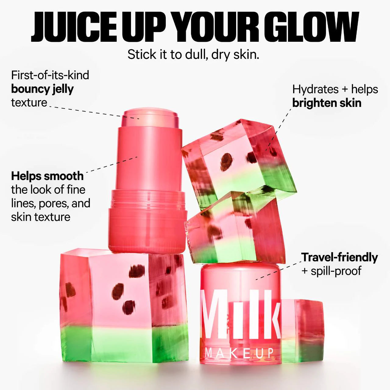 Pre Venta: Milk Makeup | Watermelon Jelly Brightening Serum Stick with Peptides