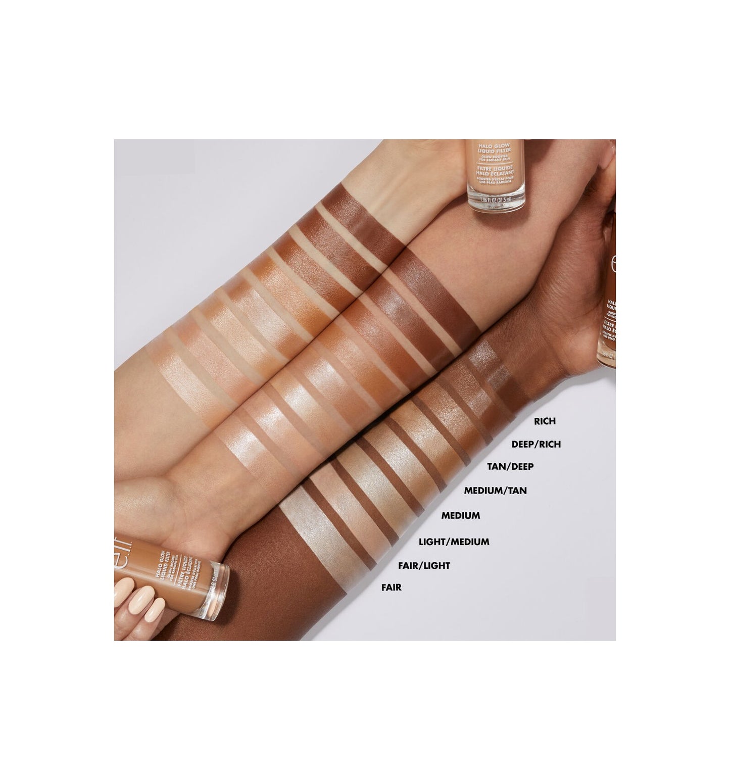 Pre Venta: E.L.F. Cosmetics | Halo Glow Liquid Filter | 3 Light/Medium