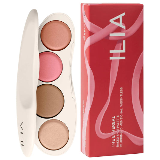 Pre Venta: Ilia | The Ethereal Baked Face Palette - Long-Wear Bronzer, Highlighter & Blush