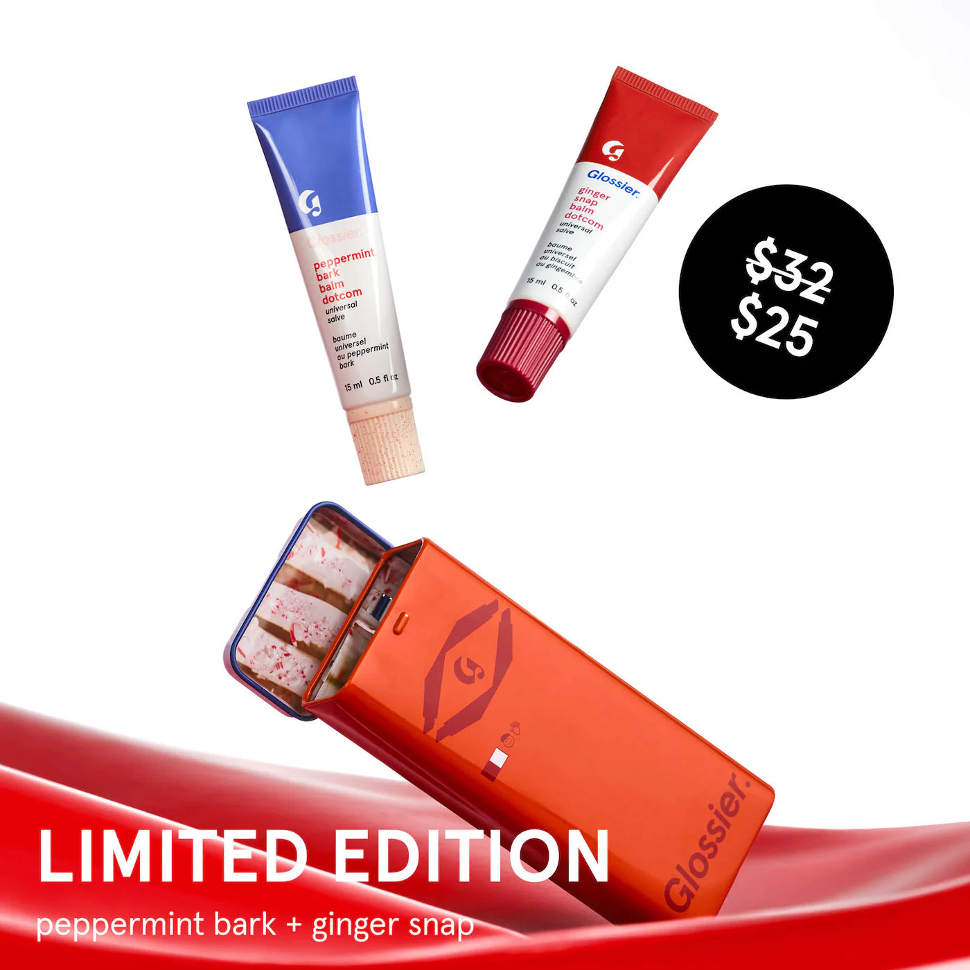 Pre Venta: Glossier | Sugar + Spice Balm Dotcom Lip Balm Duo Makeup Gift Set