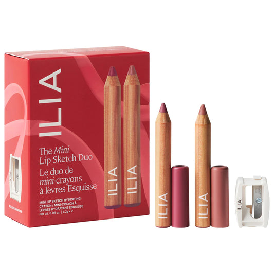 Pre Venta: Ilia | Mini Lip Sketch Duo - Lipstick + Lip Liner Gift Set