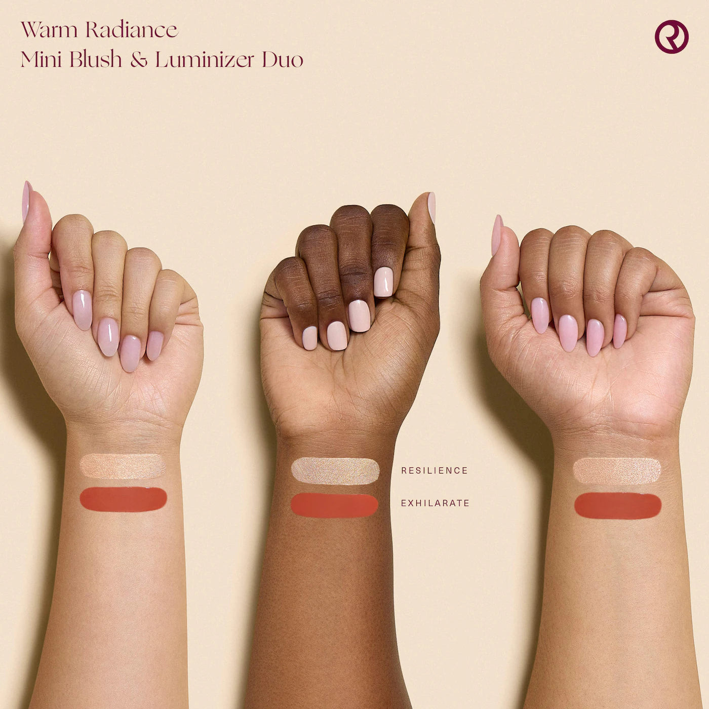 Pre Venta: Rare Beauty by Selena Gomez | Mini Warm Radiance Blush & Luminizer Duo Makeup Gift Set