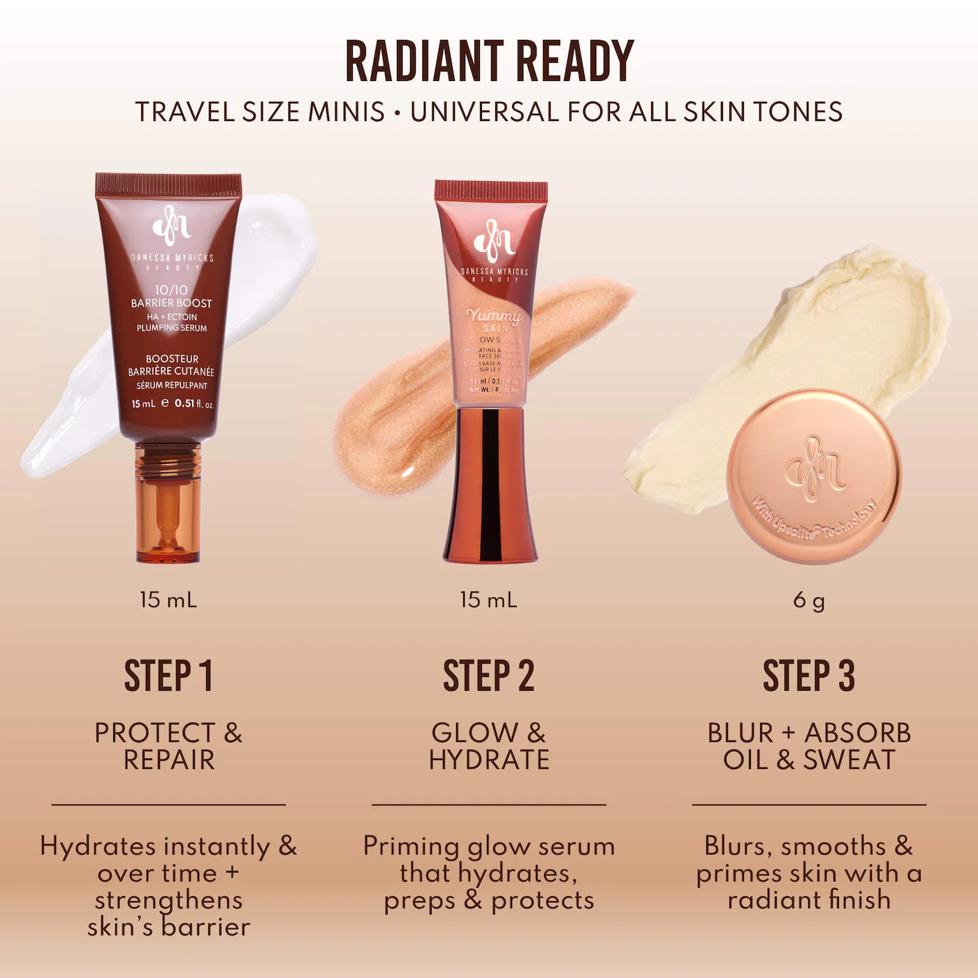 Pre Venta: Danessa Myricks Beauty | Mini Yummy Skin Glow Finish Skin Prep Essential Kit