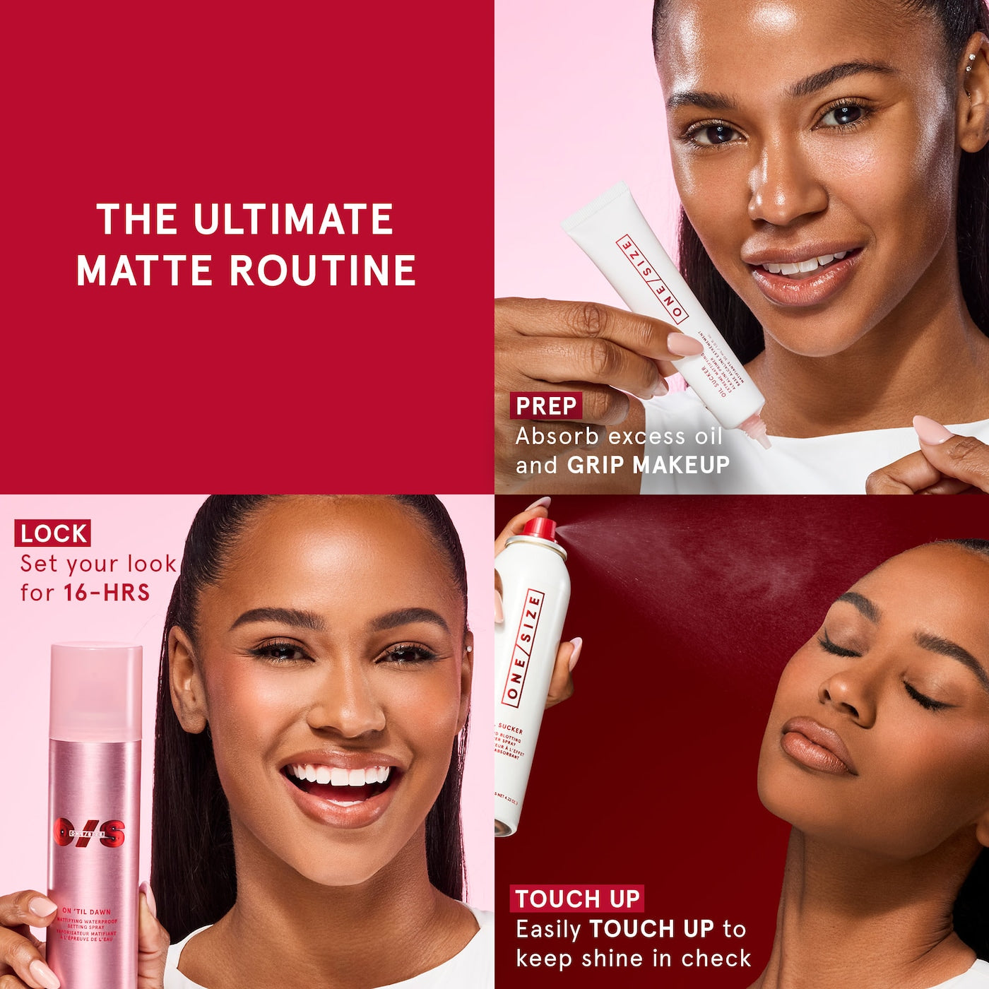 ONE/SIZE by Patrick Starrr | Mini Oil Sucker Liquid Blotting Paper Touch-Up Spray