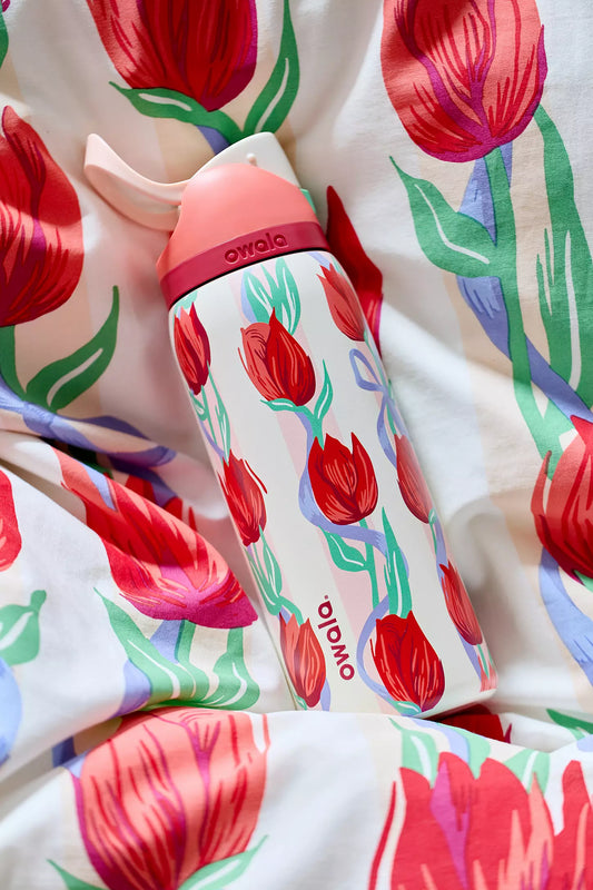 Pre Venta: Owala UO Exclusive FreeSip 32 oz Water Bottle | Tulip Bouquet