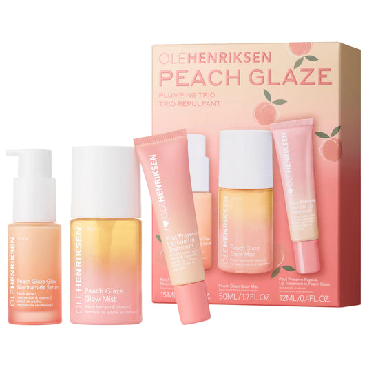Pre Venta: OLEHENRIKSEN | Peach Glaze Plumping Trio with Niacinamide and Vitamin C