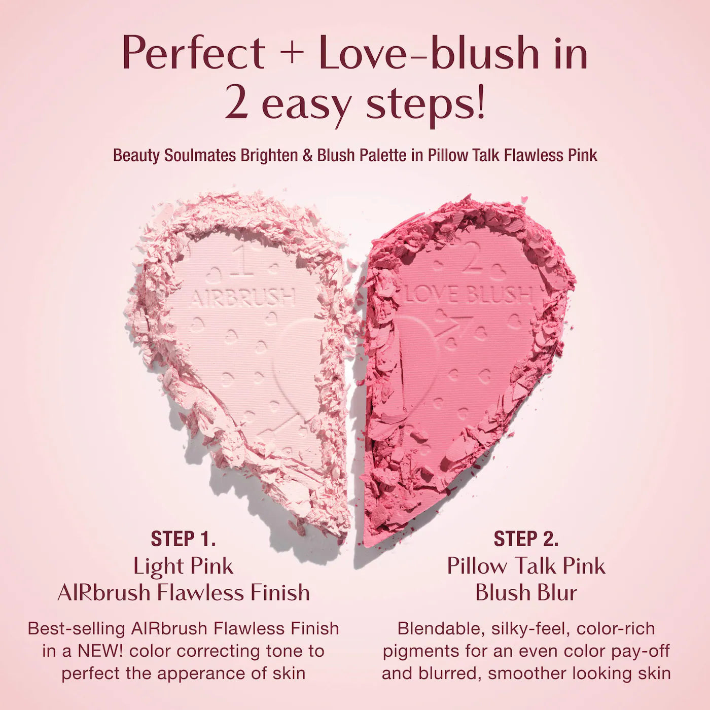 Pre Venta: Charlotte Tilbury | Pillow Talk Soulmates Airbrush Flawless Finish Brightening and Blush Powder Palette